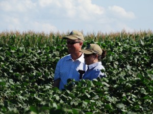 Two Men in Cotton Field
