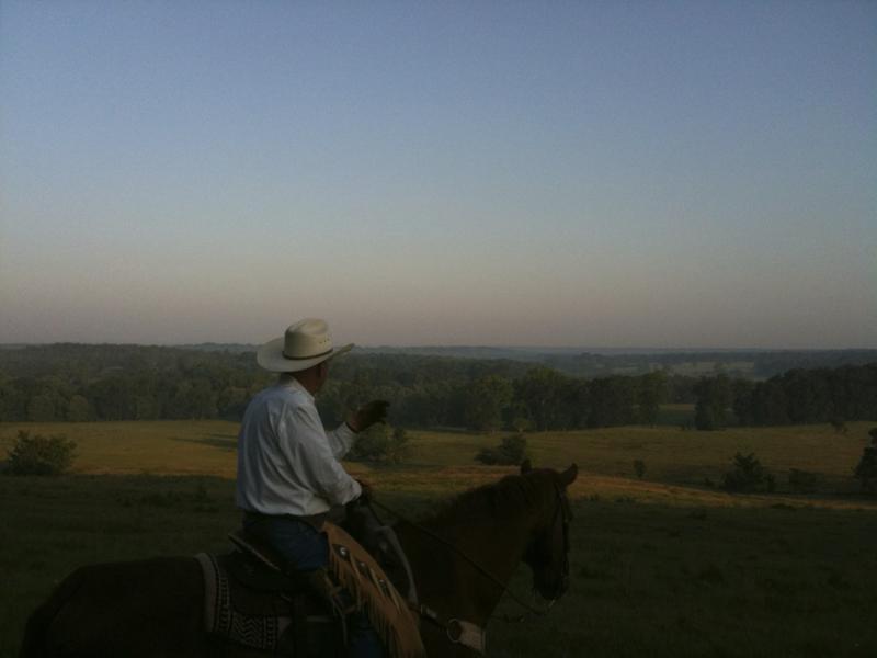 TRG - Rancher looking out at land